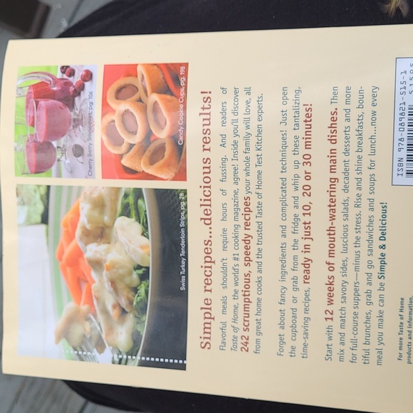 Taste of Home Simple & Delicious Cookbook 10 20 30 minute meals color pages EUC! - Picture 6 of 8